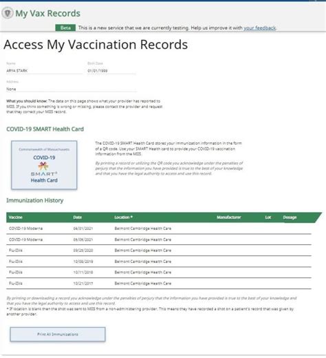 massachusetts covid smart card|How to Access your Vaccination Records Using My Vax Records.